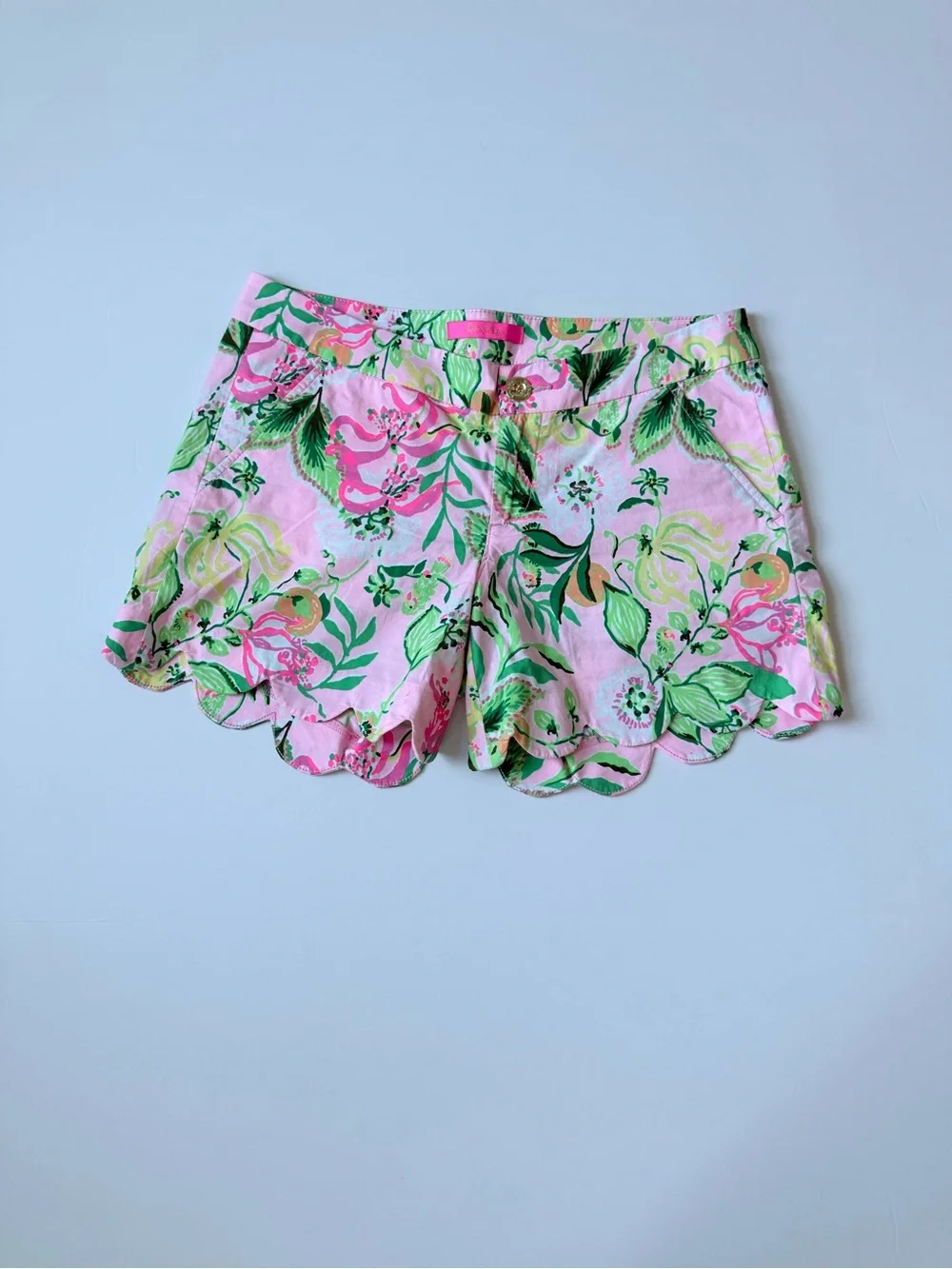 Lilly Pulitzer Buttercup Stretch Shorts Via Amore Spritzer | Size 2